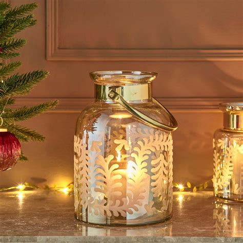 Buy Carols Glass Lantern with Metal Handle from Home Centre at just INR ...