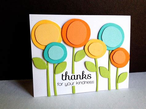 Scribble Flowers Thank You | Handmade thank you cards, Creative cards ...