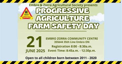 Farm Safety Day , Embro West Zorra Community Centre, Ingersoll, 21 June ...