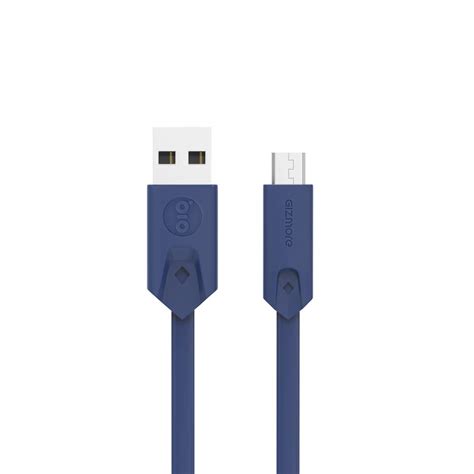 Gizmore 2 m Flat Wire Micro USB to USB Tangle Free 2A Cable (Blue ...
