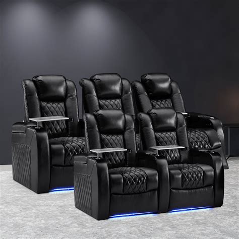 Orren Ellis Home Theater Seating Movie Theater Seating Recliner Sofa ...