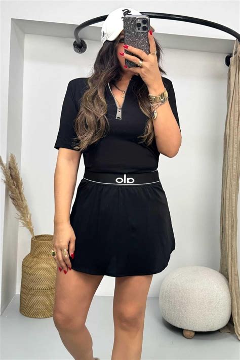 Black Zipper Model Fabric T-shirt - Sohotique By P | ElbiseBul