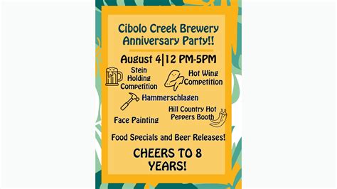 Cibolo Creek Brewing Co. Anniversary Party - The Boerne Life