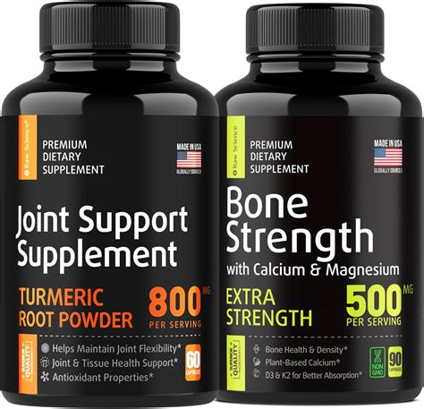 Amazon.com: Bone and Joint Fortification - Joint & Knee Support Supplement, Bone Strength ...