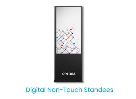 Non-Touch Digital Standees | Sleek & Dynamic Displays by Cornea – CORNEA
