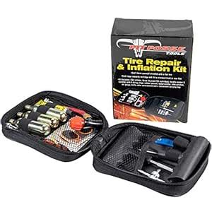 Pit Posse PP3167 Motorcycle Tire Repair Kit with Co2 Inflator and ...