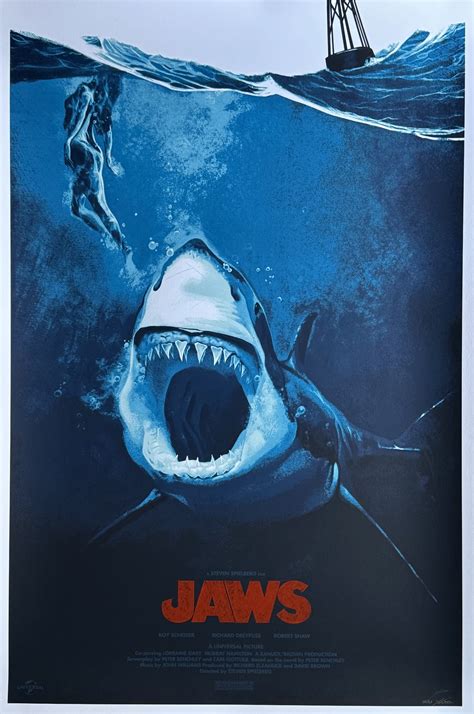 Jaws Alternative Movie Poster - Steven Spielberg - Art Print