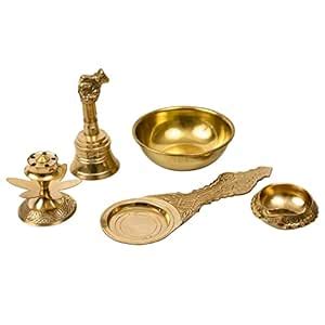 Spillbox Traditional Brass Nandi Bell | Ghanti Combo of Incense Stick ...