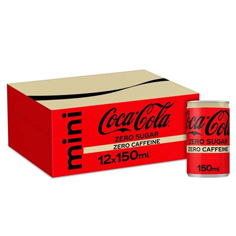 Coca-Cola - Zero Caffeine Free Coke Soft drink Blik 12 x 150 ml ...
