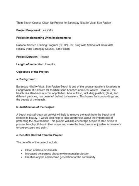 Image result for Work Immersion Project Proposal Sample