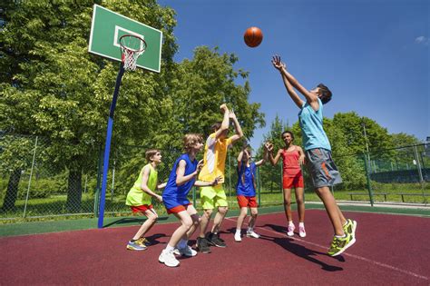 Kids Playing Basketball