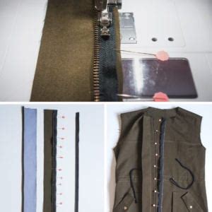 Image result for Jacket Zipper Placket Tutorial