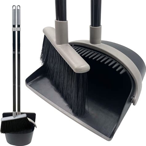 Amazon.com: Long Handled Dustpan and Brush Set – Broom and Dustpan Set ...