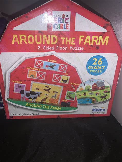Around The Farm 26 Giant Piece 2 Sided Floor Puzzle (2019, Briarpatch ...