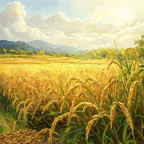 Rice ready to harvest | Premium AI-generated image