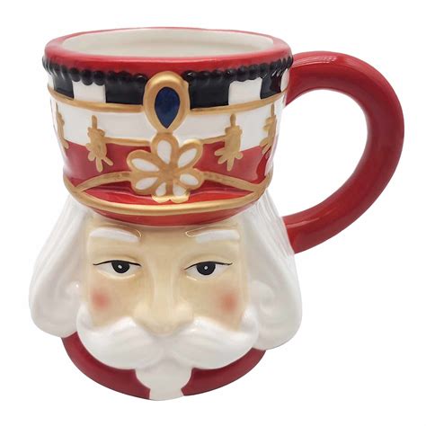Ceramic Nutcracker Mug 17oz | Classic Christmas | At Home