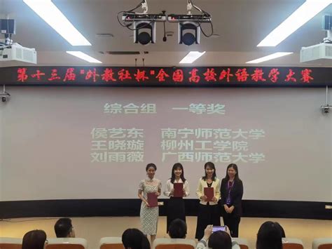 柳州工学院青年教师在第十三届“外教社杯”全国高校外语教学大赛（广西赛区）中获佳绩