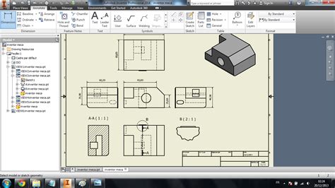 Inventor Drawing Tutorial 的图像结果