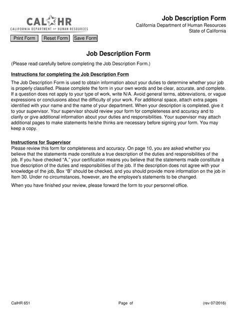 2012-2026 Form CA CalHR 651 - Blank Fillable Template | Fill Out, Print ...