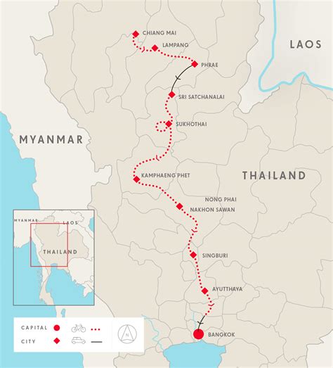 Road Cycling Chiang Mai to Bangkok