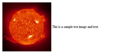 Image result for How to Write beside a Image in HTML