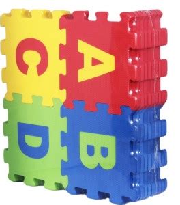 Adimac Eva Foam Puzzle Mat ABC Numbers 0 to 9 Flooring Mat - Eva Foam ...