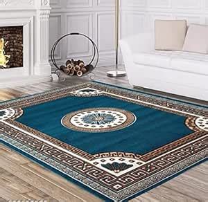 Buy CHOUDHARY CARPET Home Decore Traditional Acrylic Rectangular Carpet ...
