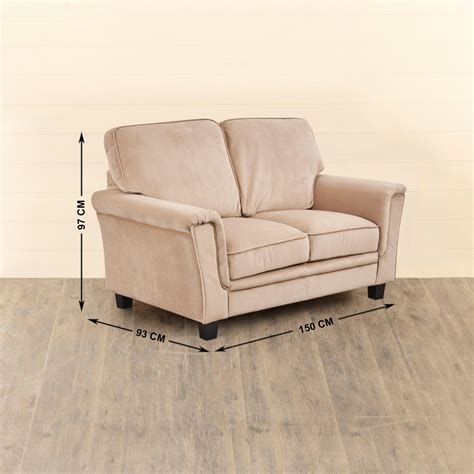Buy Linda Fabric 2-Seater Sofa - Beige from Home Centre at just INR 59923.0