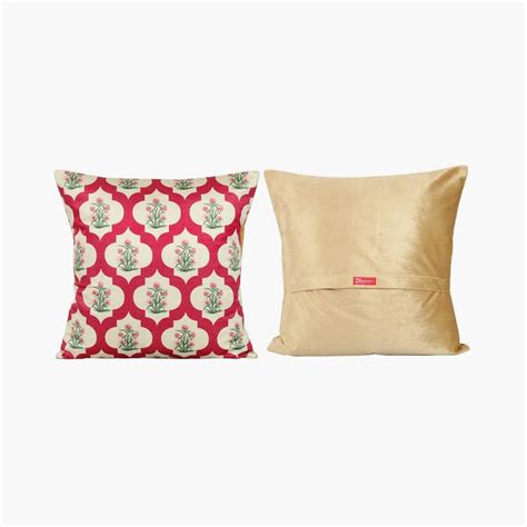 Buy INDIA CIRCUS Poppy Window Printed Set of 5 Cushion Covers - 46x46cm ...