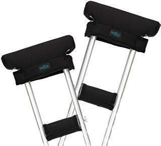 Crutches Pads for Armpits Underarm Crutch Covers Foam Pillows Hand Grip ...