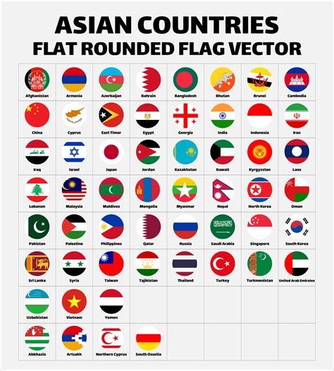 Flags Of Asian Countries