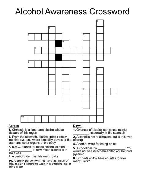 Vodka Brand Crossword Puzzle Clue at Russell Chau blog