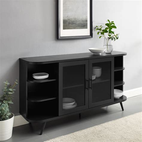 Black Buffet Table