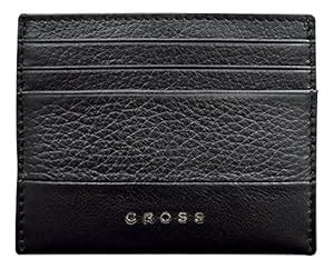 Buy CROSS Men's Leather Credit Card Case - Black - Nueva FV Range ...