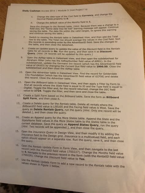 Access Module 3 Sam Project 的图像结果