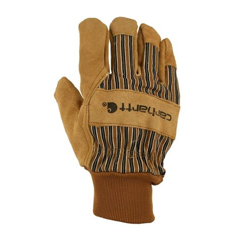 Buy Carhartt Men's Insulated Suede Work Glove with Knit Cuff, Brown, X ...