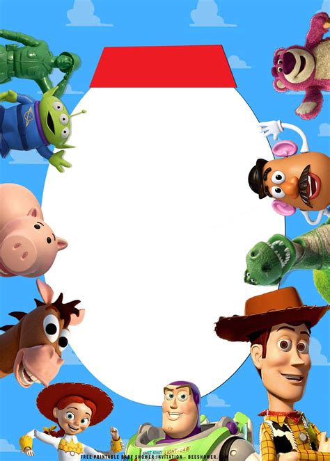 Free Toy Story Invitation Template - BestTemplatess - BestTemplatess