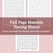 Buy Mandala Drawing Guide - Beginners , Mandala Practice Sheets,digital ...