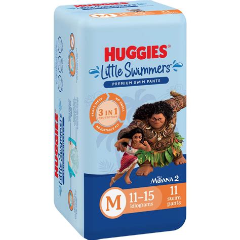 Huggies Little Swimmers Disposable Swim Nappies Medium (11-15kg) 11 ...