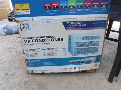 New Perfect Air Window Unit Air Conditioner Cool/Heat with Remote 2500 ...