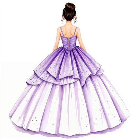 Teen lilac quinceanera dress | Premium AI-generated image