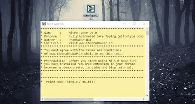 Nitro Typer 5.0 : Ultimate Bot 2020 for nitro type (Download)