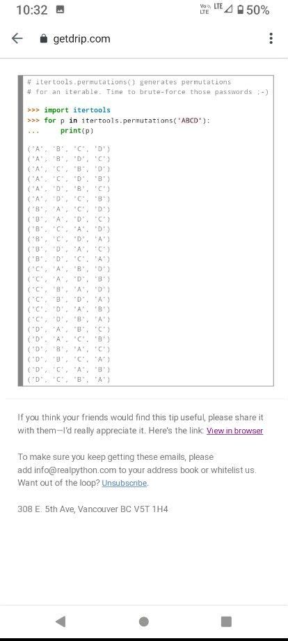 Image result for Itertools Permutations Python