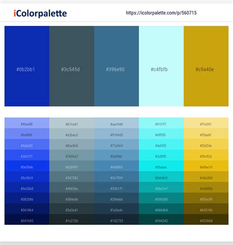 4 Latest Color Schemes with Medium Blue And Dark Goldenrod Color tone ...