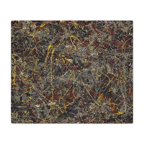 Jackson Pollock's No. 5, 1948 Art Blanket: Iconic Home Decor