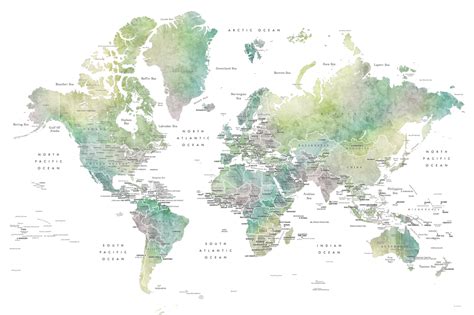 World Map with Capitals - Worksheets Library