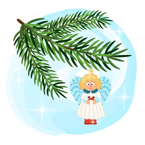 Christmas Tree Angel Clip Art