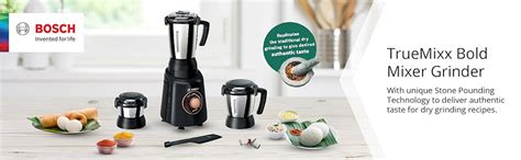 Buy Bosch 600 Watts Mixer Grinder with 3 Jars, Black Online at Low ...