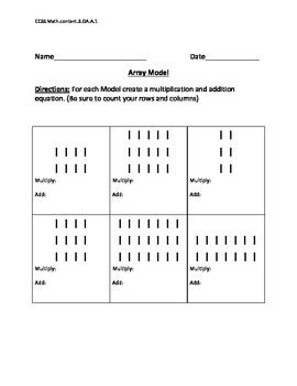 Image result for Array Model Blank