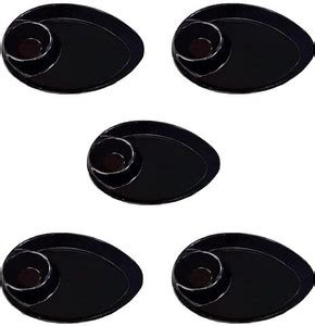 miRim Malamine Oval Platter (Pack of 6) For Serving Snacks, unbreakable ...